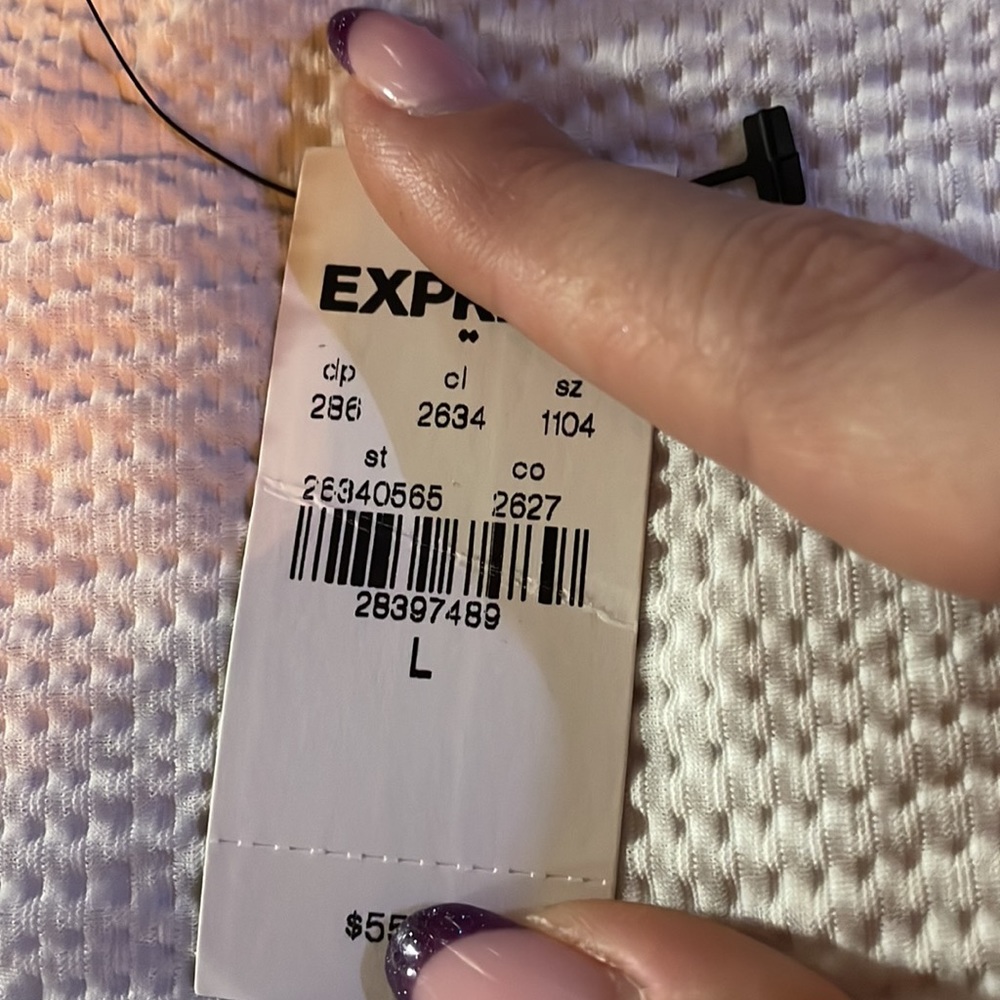 Express Textured Puff Sleeve Square Neck
Thong Bodysuit - Picture 5 of 5